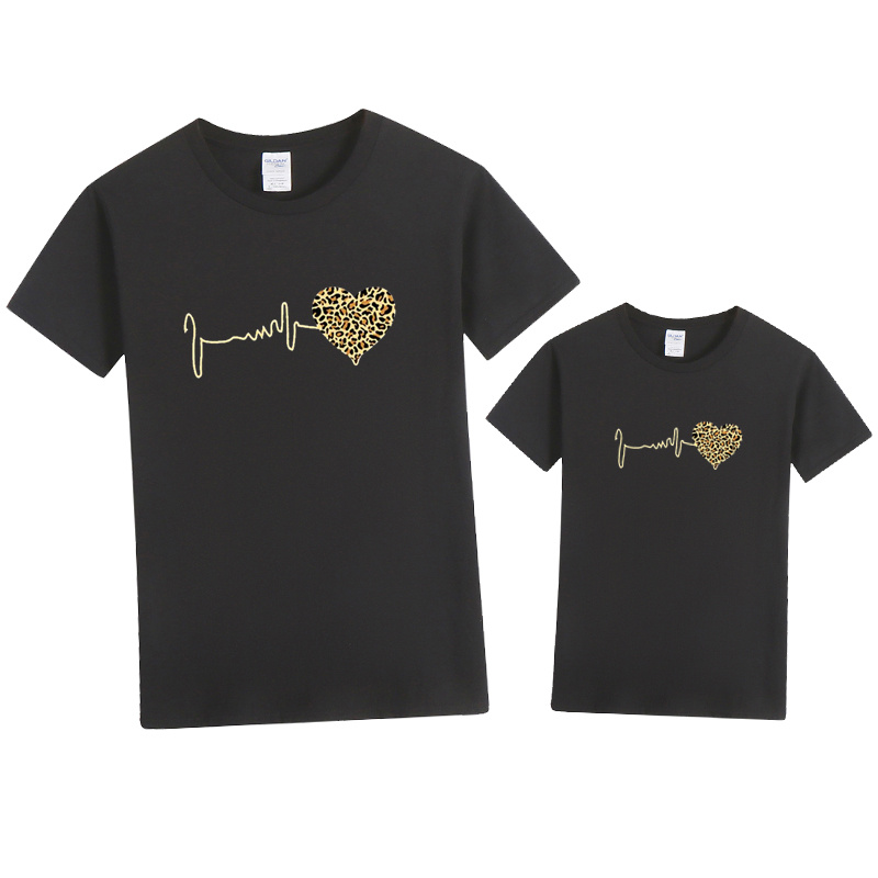 Leopard Heart Family T-shirt M - Plant Parent Shirt 评论和价格