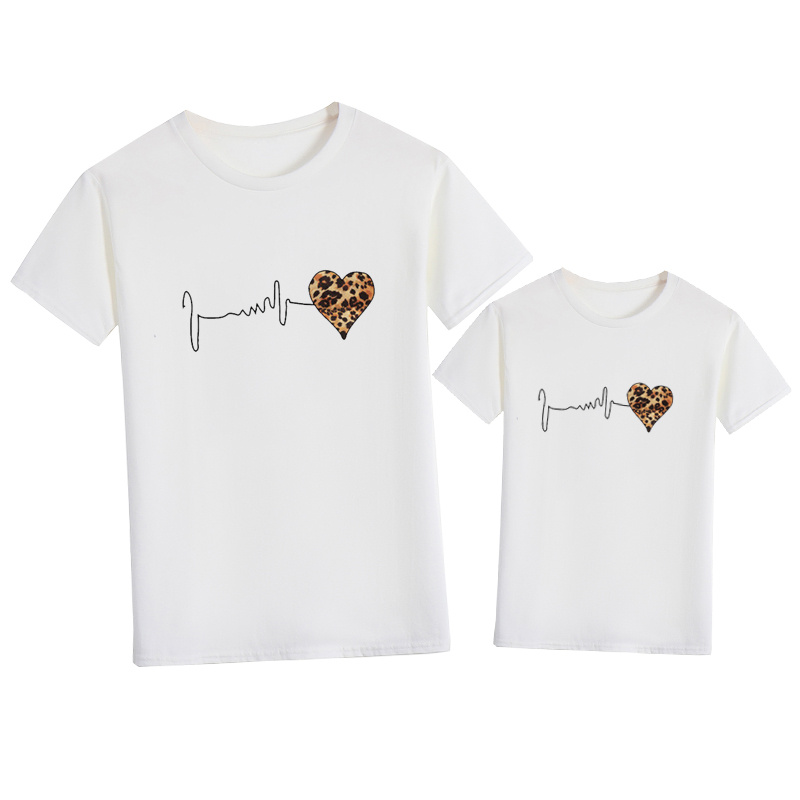 Leopard Heart Family T-shirt M - Plant Parent Shirt 评论和价格