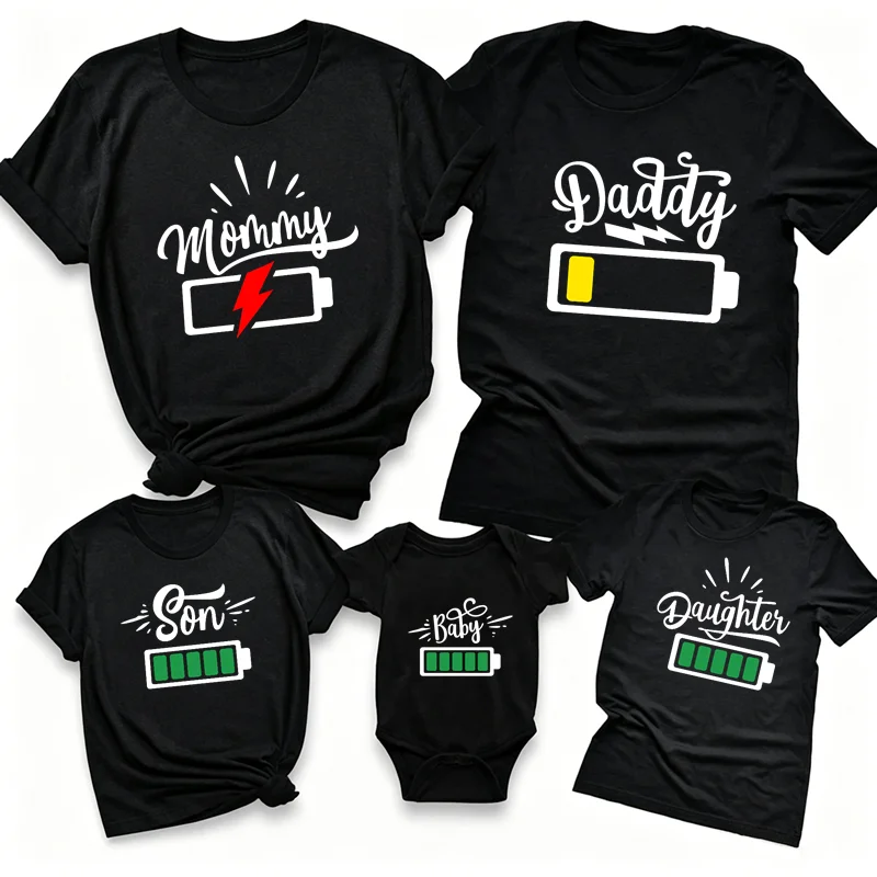 Funny Matching Family Battery  - Plant Parent Shirt 评论和价格