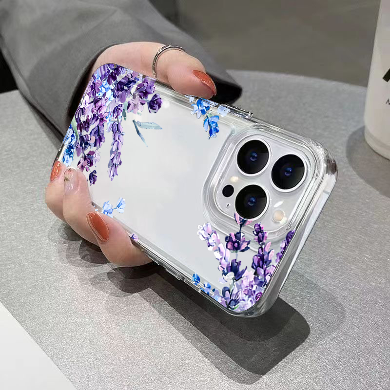 Purple Flower Soft TPU Phone C - Plants X 评论和价格